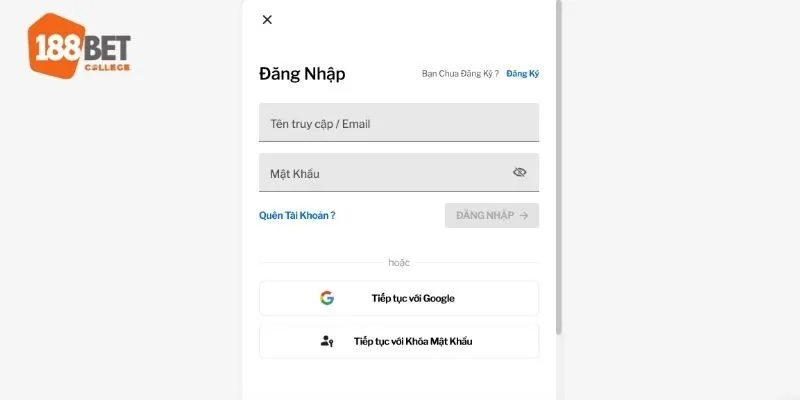Chi tiết 3 bước đăng nhập 188bet nhanh chóng, đơn giản